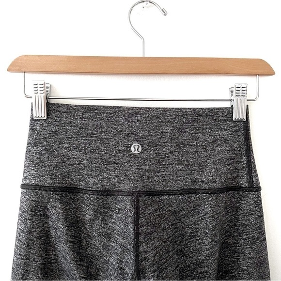 LULULEMON | Wunder Under High Rise Pant 28” Heathered Black Grey Size 4 - Picture 10 of 12